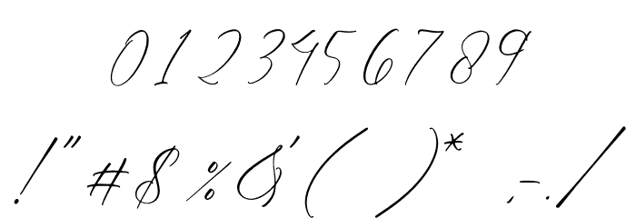 Gladista Arabela Schriftart Anderer Schreiben