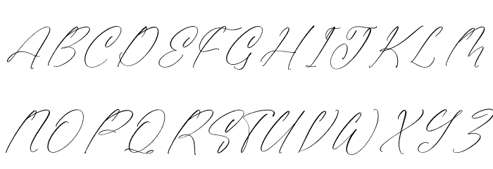 Gladista Arabela Schriftart Groß