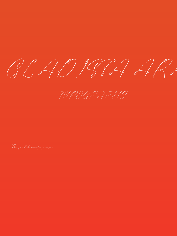 Gladista Arabela Poster