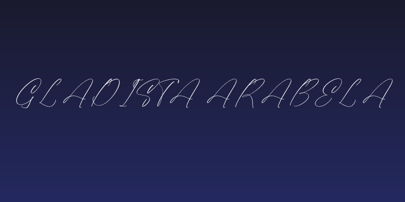 Gladista Arabela Social Header