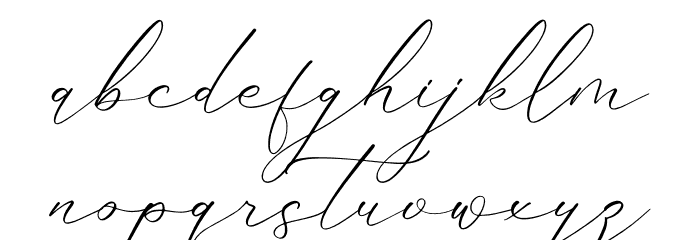 Gladista Arabela Schriftart Kleinbuchstaben