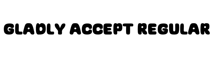 Gladly Accept Regular  Скачать бесплатные шрифты
