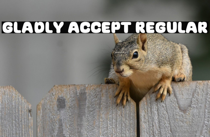 Gladly Accept Regular Example 1