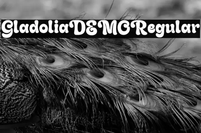 GladoliaDEMO-Regular Font examples