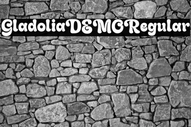 GladoliaDEMO-Regular Font examples