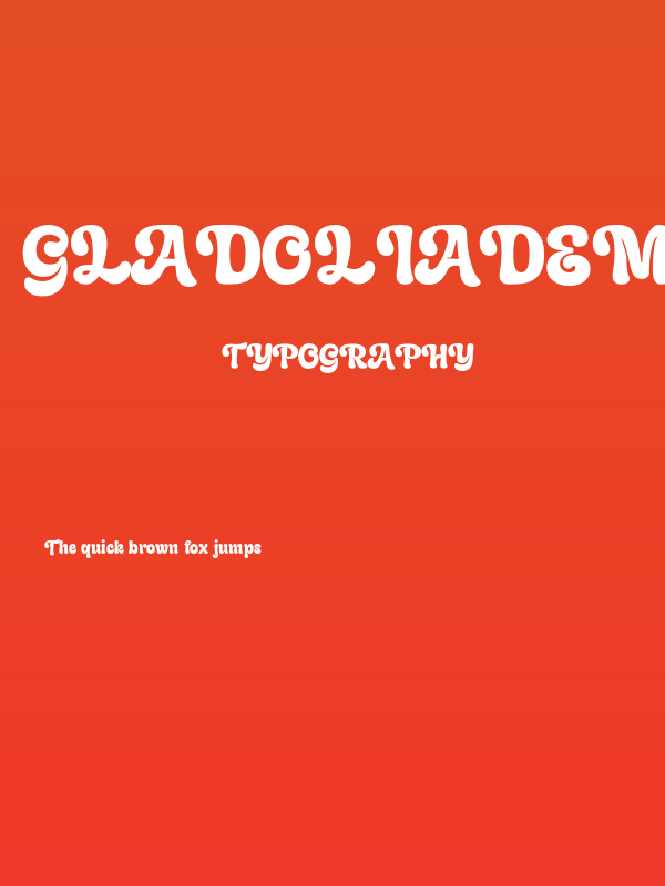 GladoliaDEMO-Regular Poster