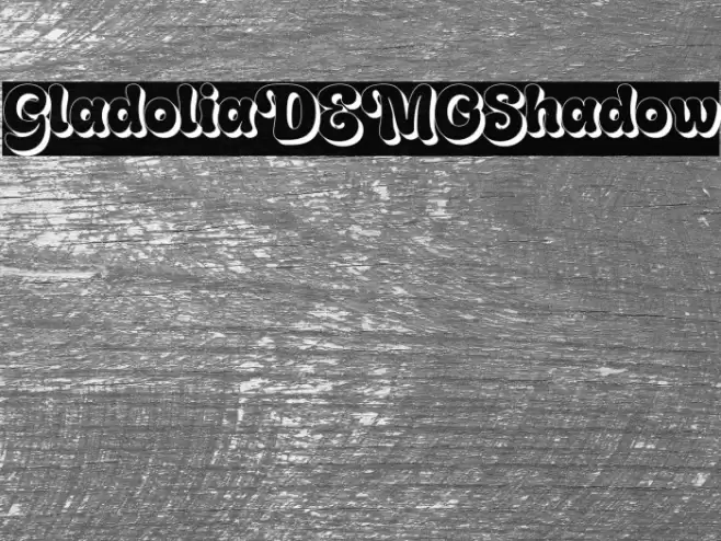 GladoliaDEMO-Shadow Font examples