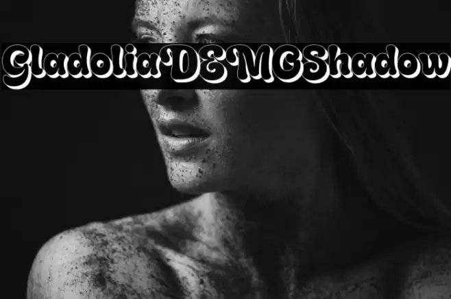 GladoliaDEMO-Shadow Font examples