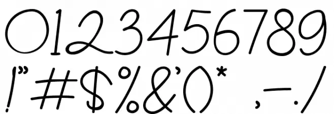 Gladys Script Font OTHER CHARS