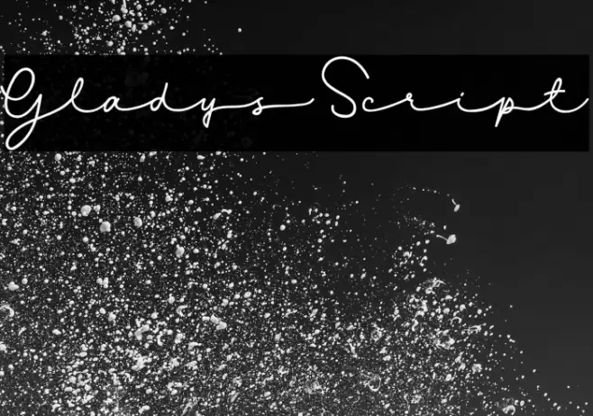 Gladys Script Font examples