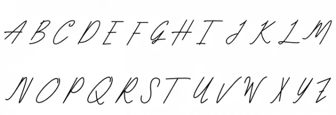 Gladys Schriftart Groß