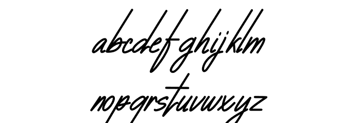 Gladys Font LOWERCASE