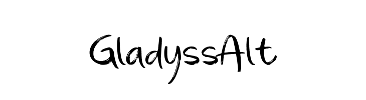 Gladyss Alt  Скачать бесплатные шрифты