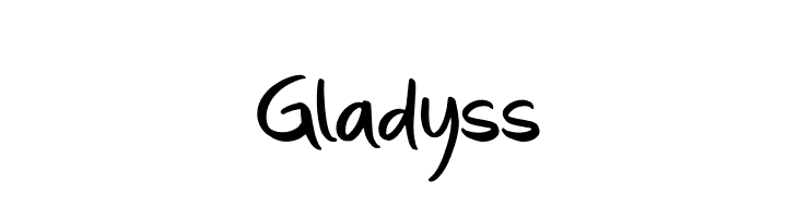 Gladyss  नि: शुल्क फ़ॉन्ट्स डाउनलोड