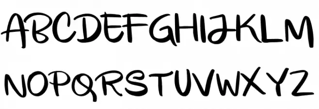 Gladyss フォント 大文字