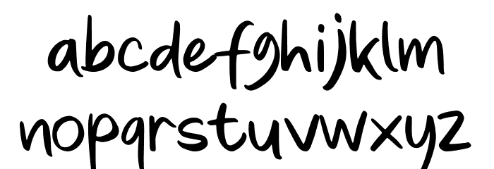 Gladyss Font LOWERCASE