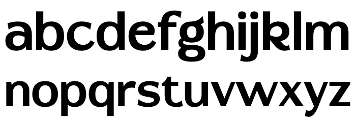 Glafine Шрифта строчной