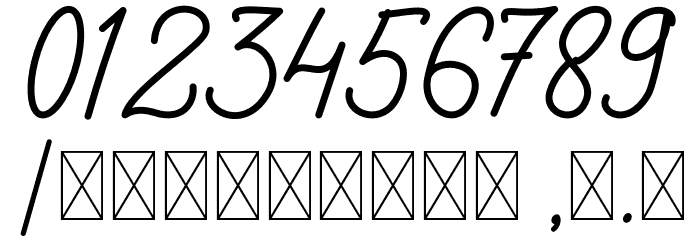 Glafitas-Demo Font OTHER CHARS