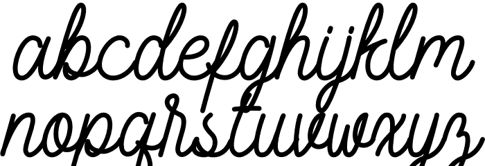 Glafitas-Demo Font LOWERCASE