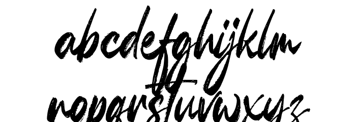 Glamatrix Font LOWERCASE