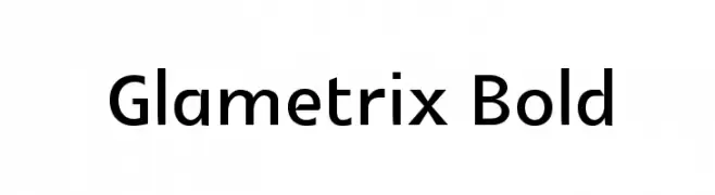 Glametrix Bold  Frei Schriftart Herunterladen