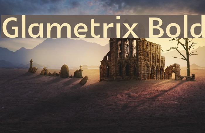 Glametrix Bold Font examples