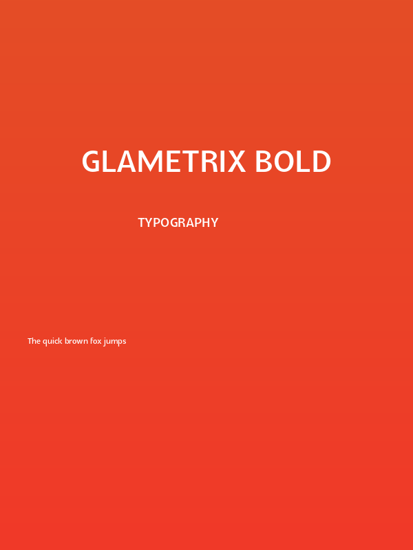 Glametrix Bold Poster