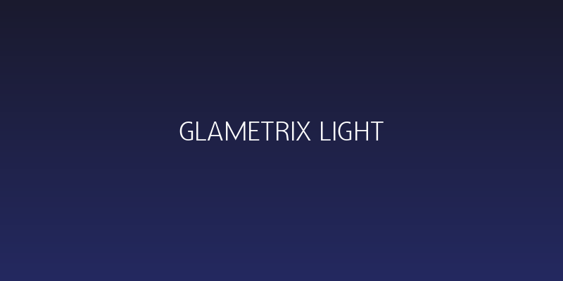 Glametrix Light Social Header