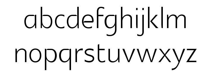 Glametrix Light Font LOWERCASE