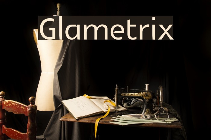 Glametrix Font examples