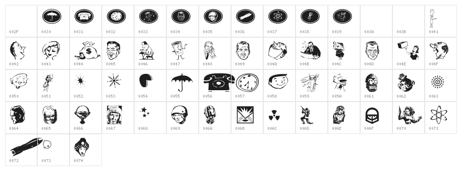 Glamocon   RetroBats Character Map