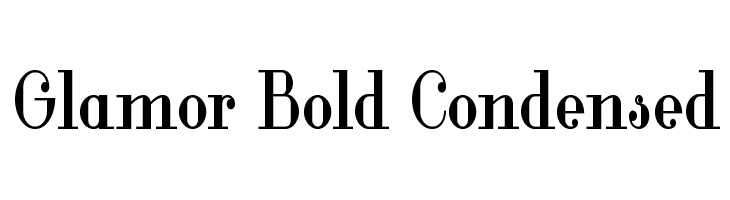 Glamor Bold Condensed  Frei Schriftart Herunterladen