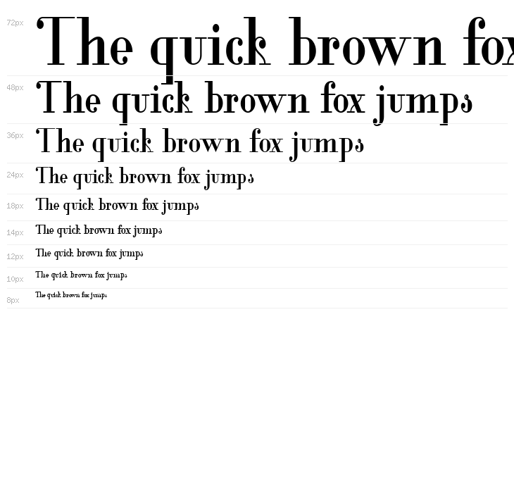 Glamor Bold Condensed Waterfall