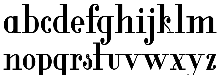 Glamor Bold Condensed Font LOWERCASE