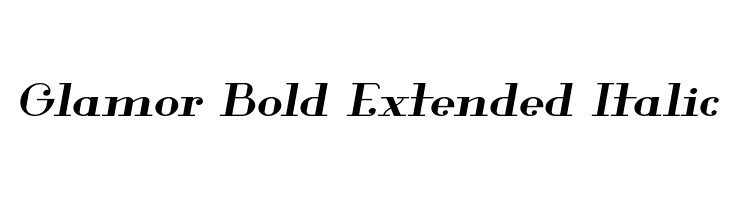 Glamor Bold Extended Italic  नि: शुल्क फ़ॉन्ट्स डाउनलोड