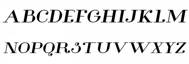 Glamor Bold Extended Italic Font Litere mari