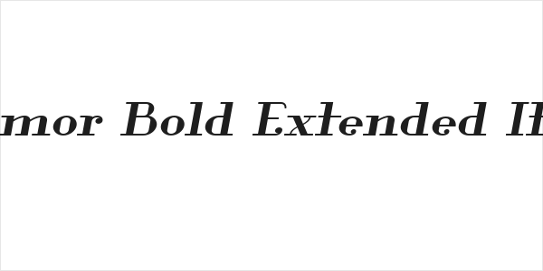 Glamor Bold Extended Italic Logo