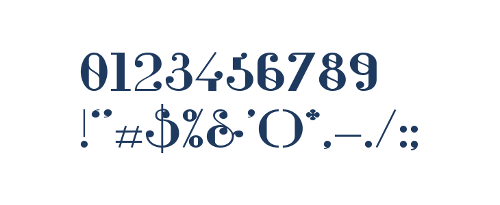 Glamor Bold Extended Other Characters