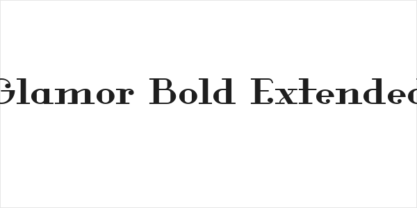 Glamor Bold Extended Logo