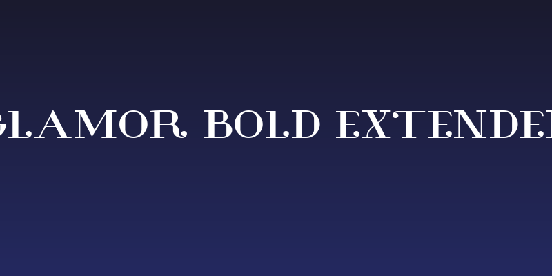 Glamor Bold Extended Social Header