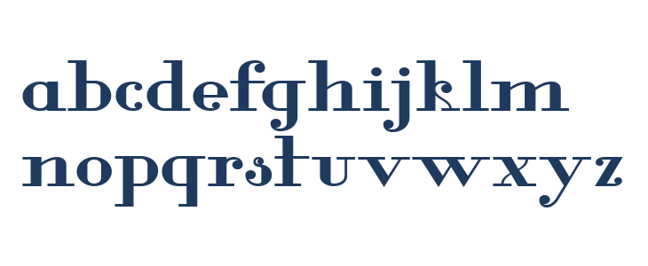 Glamor Bold Extended Lowercase