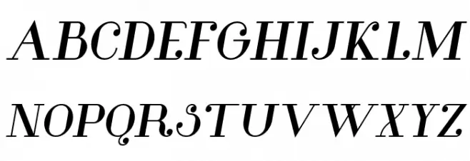 Glamor Bold Italic Fuentes MAYÚSCULAS