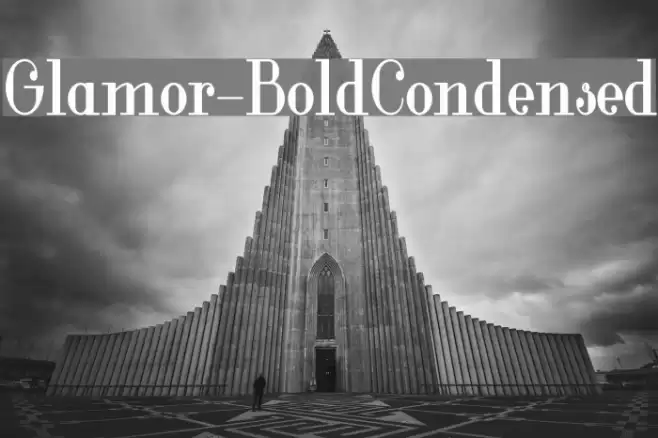 Glamor-BoldCondensed Fuentes examples