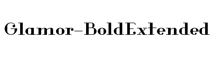 Glamor-BoldExtended Fuentes