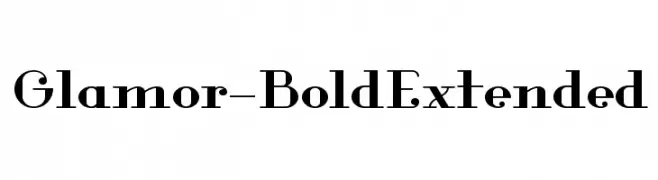 Glamor-BoldExtended 