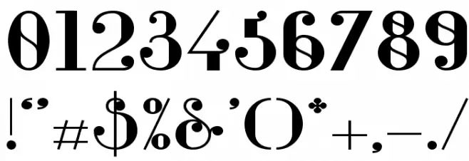 Glamor-BoldExtended Font OTHER CHARS