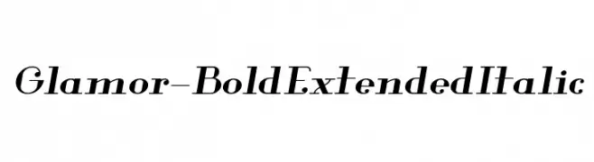 Glamor-BoldExtendedItalic  नि: शुल्क फ़ॉन्ट्स डाउनलोड