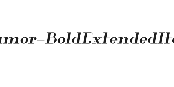 Glamor-BoldExtendedItalic Logo