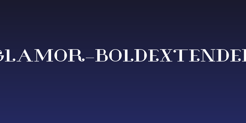Glamor-BoldExtended Social Header