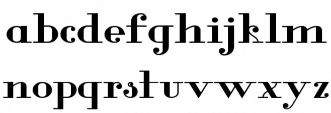 Glamor-BoldExtended 字体 小写